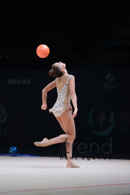 Bədii gimnastika üzrə Dünya Kuboku yarışlarında ən yaxşı məqamlar. Azərbaycan, Bakı, 28 aprel, 2017