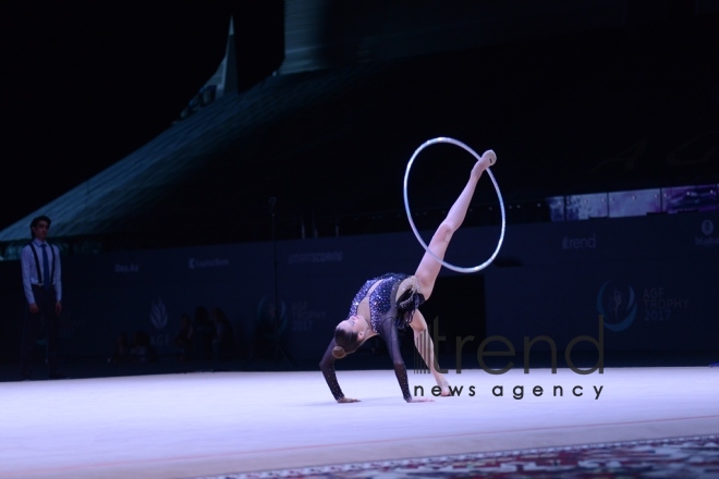 Bədii gimnastika üzrə Dünya Kuboku yarışlarında ən yaxşı məqamlar. Azərbaycan, Bakı, 28 aprel, 2017