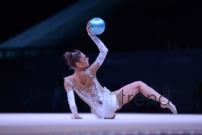 Bədii gimnastika üzrə Dünya Kuboku yarışlarında ən yaxşı məqamlar. Azərbaycan, Bakı, 28 aprel, 2017