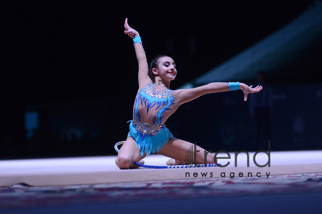 Bədii gimnastika üzrə Dünya Kuboku yarışlarında ən yaxşı məqamlar. Azərbaycan, Bakı, 28 aprel, 2017