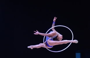 Bədii gimnastika üzrə Dünya Kuboku yarışlarında ən yaxşı məqamlar. Azərbaycan, Bakı, 28 aprel, 2017