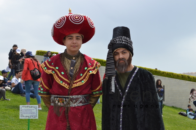 Day of reading held at Heydar Aliyev Center`s park. Azerbaijan, Baku, 29 April, 2017