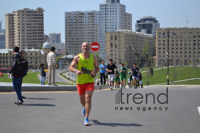 Heydər Əliyev Fondunun təşəbbüsü ilə  keçirilən "Bakı Marafonu 2017". Azərbaycan, Bakı, 30 aprel, 2017