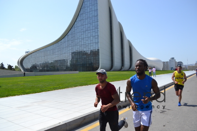 Heydər Əliyev Fondunun təşəbbüsü ilə  keçirilən "Bakı Marafonu 2017". Azərbaycan, Bakı, 30 aprel, 2017