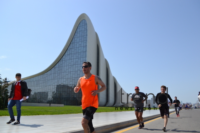 Heydər Əliyev Fondunun təşəbbüsü ilə  keçirilən "Bakı Marafonu 2017". Azərbaycan, Bakı, 30 aprel, 2017