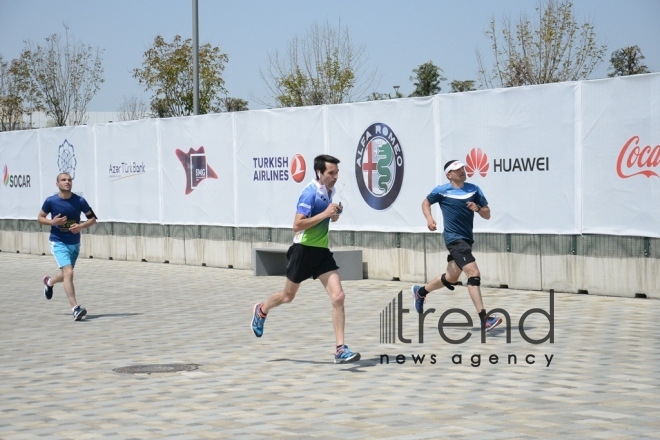 Heydər Əliyev Fondunun təşəbbüsü ilə  keçirilən "Bakı Marafonu 2017". Azərbaycan, Bakı, 30 aprel, 2017