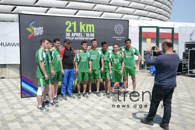 Heydər Əliyev Fondunun təşəbbüsü ilə  keçirilən "Bakı Marafonu 2017". Azərbaycan, Bakı, 30 aprel, 2017