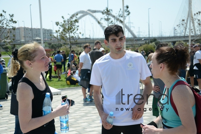 Heydər Əliyev Fondunun təşəbbüsü ilə  keçirilən "Bakı Marafonu 2017". Azərbaycan, Bakı, 30 aprel, 2017