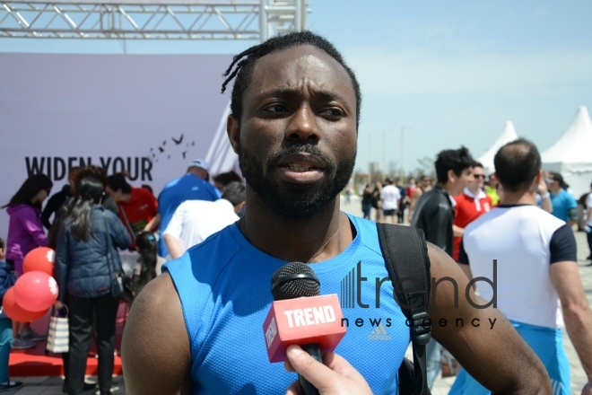 Heydər Əliyev Fondunun təşəbbüsü ilə  keçirilən "Bakı Marafonu 2017". Azərbaycan, Bakı, 30 aprel, 2017