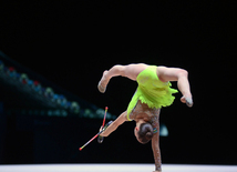 Третий день соревнований Кубка мира по художественной гимнастике в Баку