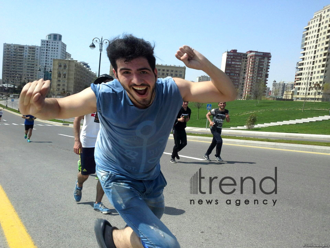 Heydər Əliyev Fondunun təşəbbüsü ilə  keçirilən "Bakı Marafonu 2017". Azərbaycan, Bakı, 30 aprel, 2017