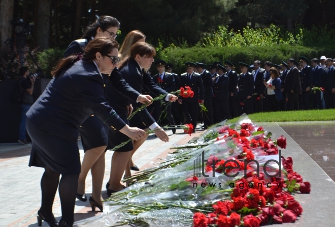 Azerbaijanis mark 94th birthday anniversary of National Leader Heydar Aliyev. Baku, may 10, 2017