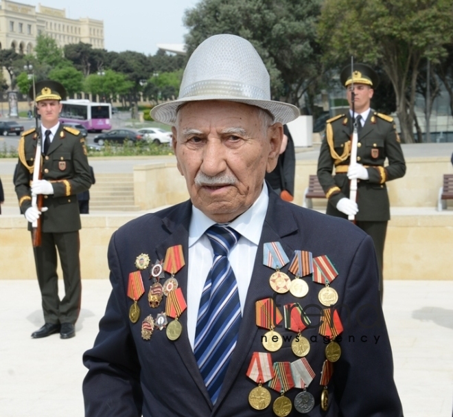 Azerbaijan celebrating Victory Day. Baku, 9th may, 2017