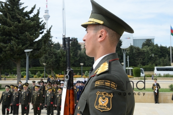 Azerbaijan celebrating Victory Day. Baku, 9th may, 2017