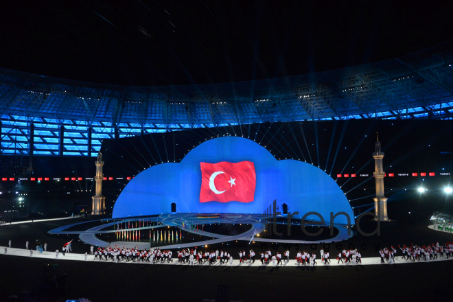 Opening ceremony of Baku 2017 Islamic Solidarity Games. Azerbaijan, Baku, 12 may, 2017
