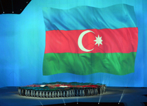 Церемония открытия IV Игр исламской солидарности в Баку. 