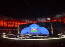Opening ceremony of Baku 2017 Islamic Solidarity Games.