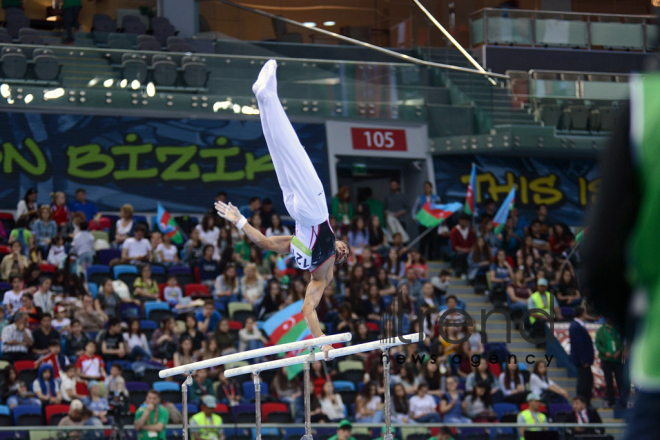 İslamiadada bədii gimnastika üzrə yarışların ikinci günü. Azərbaycan, Bakı, 13 may 2017