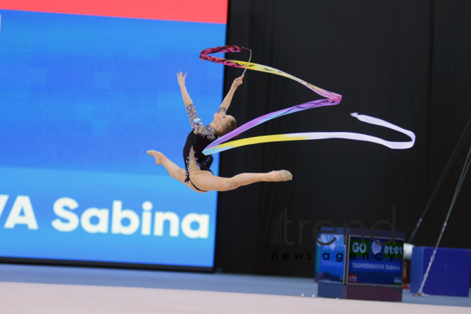 İslamiadada bədii gimnastika üzrə yarışların ikinci günü. Azərbaycan, Bakı, 13 may 2017