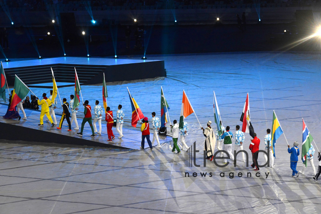 Bakı Olimpiya Stadionunda IV İslam Həmrəyliyi Oyunlarının bağlanış mərasimi. Azərbaycan, Bakı, 22 may, 2017