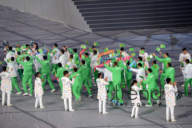 Bakı Olimpiya Stadionunda IV İslam Həmrəyliyi Oyunlarının bağlanış mərasimi. Azərbaycan, Bakı, 22 may, 2017