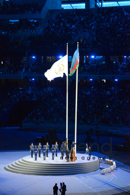 Bakı Olimpiya Stadionunda IV İslam Həmrəyliyi Oyunlarının bağlanış mərasimi. Azərbaycan, Bakı, 22 may, 2017