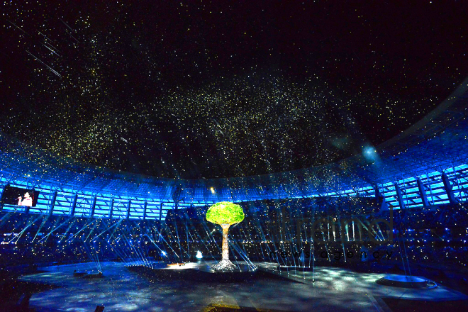 Bakı Olimpiya Stadionunda IV İslam Həmrəyliyi Oyunlarının bağlanış mərasimi. Azərbaycan, Bakı, 22 may, 2017