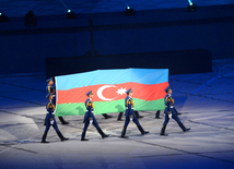  Bakı Olimpiya Stadionunda IV İslam Həmrəyliyi Oyunlarının bağlanış mərasimi.