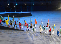  Bakı Olimpiya Stadionunda IV İslam Həmrəyliyi Oyunlarının bağlanış mərasimi.