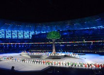  Bakı Olimpiya Stadionunda IV İslam Həmrəyliyi Oyunlarının bağlanış mərasimi.