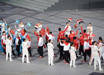  Bakı Olimpiya Stadionunda IV İslam Həmrəyliyi Oyunlarının bağlanış mərasimi.