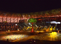  Bakı Olimpiya Stadionunda IV İslam Həmrəyliyi Oyunlarının bağlanış mərasimi.