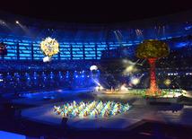  Bakı Olimpiya Stadionunda IV İslam Həmrəyliyi Oyunlarının bağlanış mərasimi.