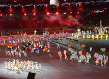  Bakı Olimpiya Stadionunda IV İslam Həmrəyliyi Oyunlarının bağlanış mərasimi.