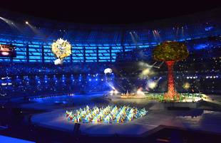 Bakı Olimpiya Stadionunda IV İslam Həmrəyliyi Oyunlarının bağlanış mərasimi. Azərbaycan, Bakı, 22 may, 2017