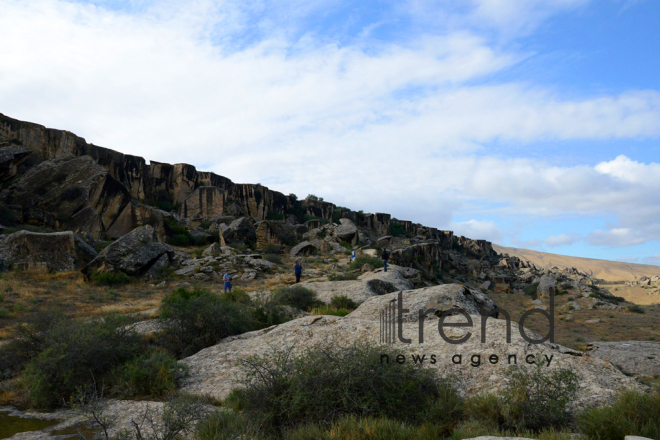 Gobustan State Historical and Artistic Reserve marks the 50th anniversary of its establishment and the 10th anniversary of its inclusion in the UNESCO World Heritage List. Azerbaijan, June 13th, 2017
