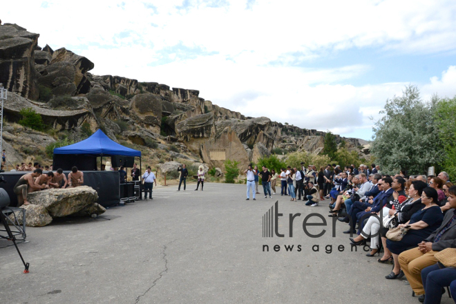 Gobustan State Historical and Artistic Reserve marks the 50th anniversary of its establishment and the 10th anniversary of its inclusion in the UNESCO World Heritage List. Azerbaijan, June 13th, 2017
