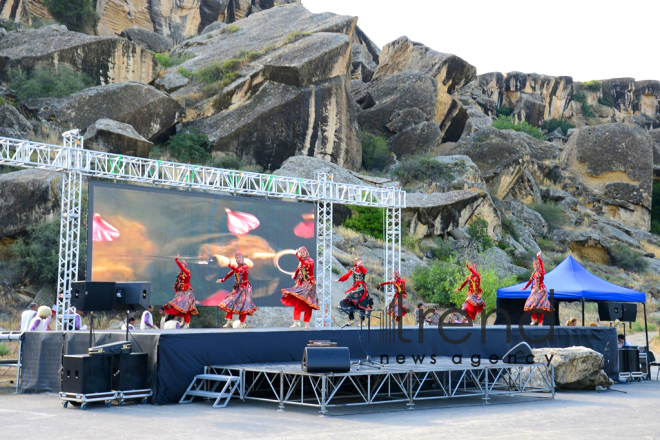 Gobustan State Historical and Artistic Reserve marks the 50th anniversary of its establishment and the 10th anniversary of its inclusion in the UNESCO World Heritage List. Azerbaijan, June 13th, 2017
