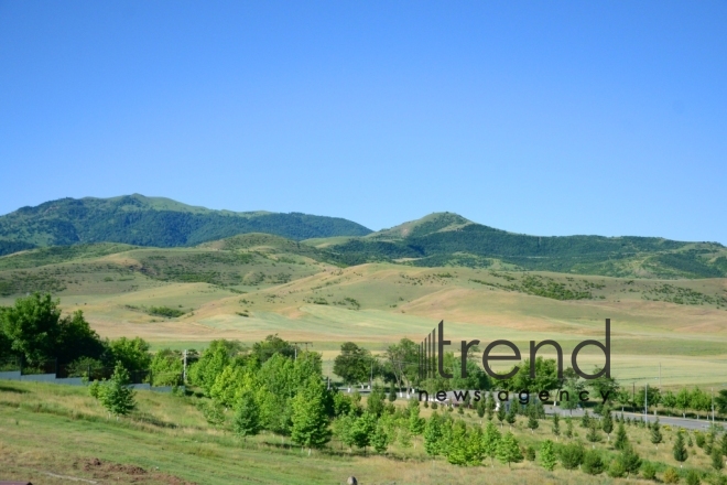 Lake Goygyol is the pearl of the Goygyol National Park. Azerbaijan, 21st of june, 2017