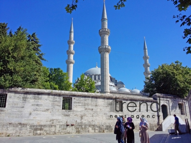 Suleymaniye - the largest mosque in Istanbul. Turkey, 10 July, 2017