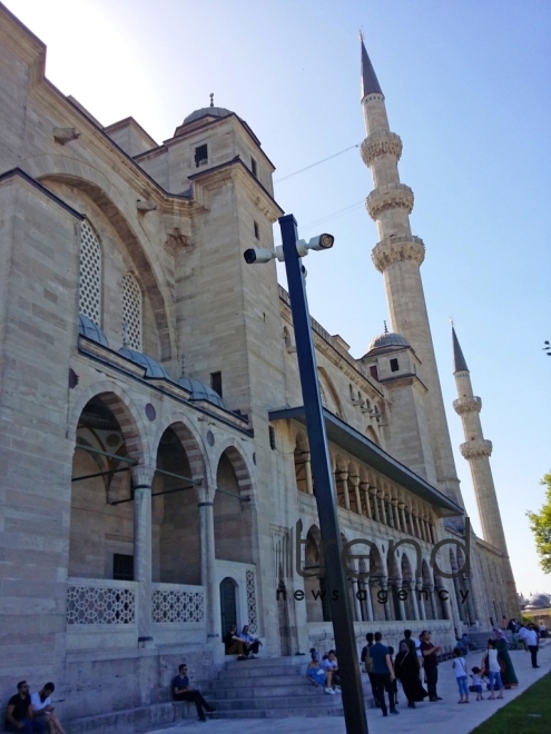 Suleymaniye - the largest mosque in Istanbul. Turkey, 10 July, 2017