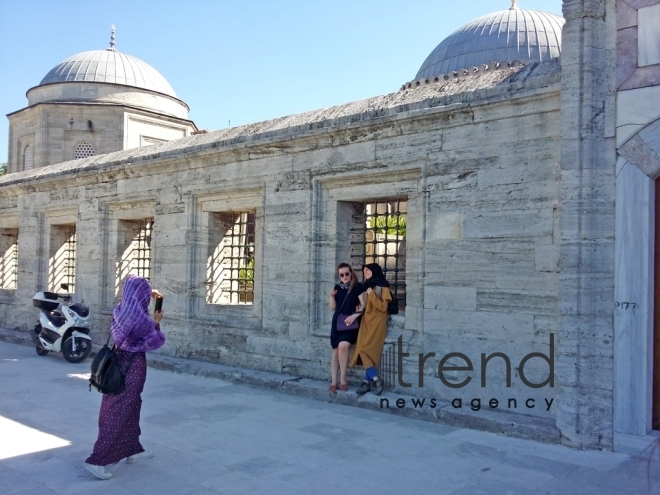 Suleymaniye - the largest mosque in Istanbul. Turkey, 10 July, 2017