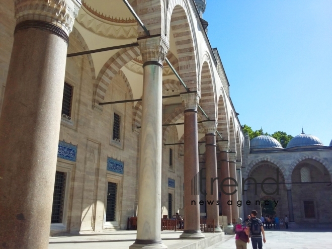 Suleymaniye - the largest mosque in Istanbul. Turkey, 10 July, 2017