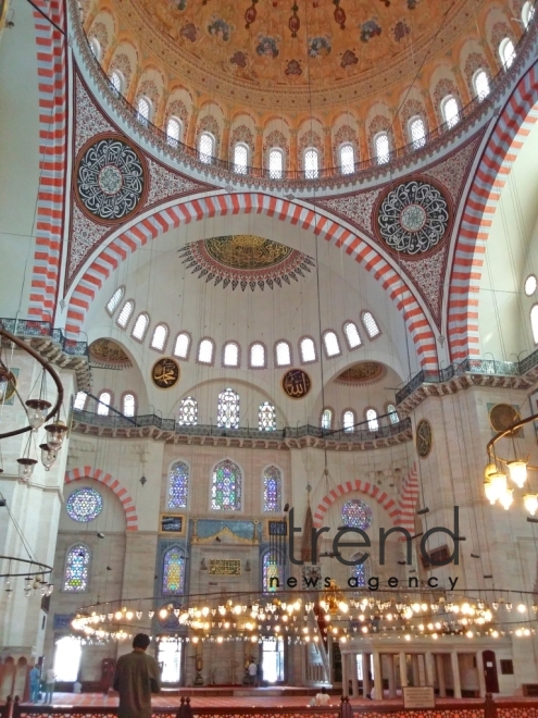 Suleymaniye - the largest mosque in Istanbul. Turkey, 10 July, 2017