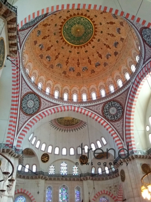 Suleymaniye - the largest mosque in Istanbul. Turkey, 10 July, 2017