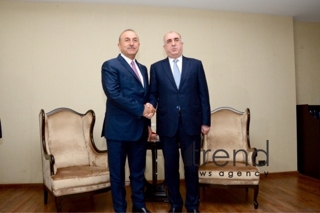 Azerbaijani, Turkish FMs meet in Baku. Azerbaijan, July 19, 2017