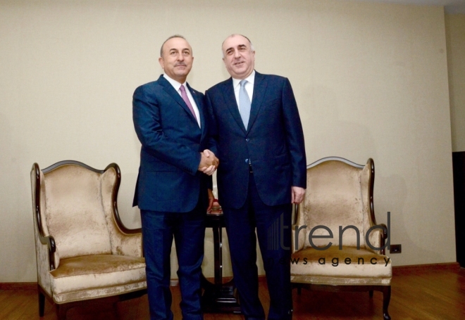 Azerbaijani, Turkish FMs meet in Baku. Azerbaijan, July 19, 2017