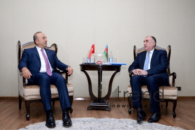 Azerbaijani, Turkish FMs meet in Baku. Azerbaijan, July 19, 2017