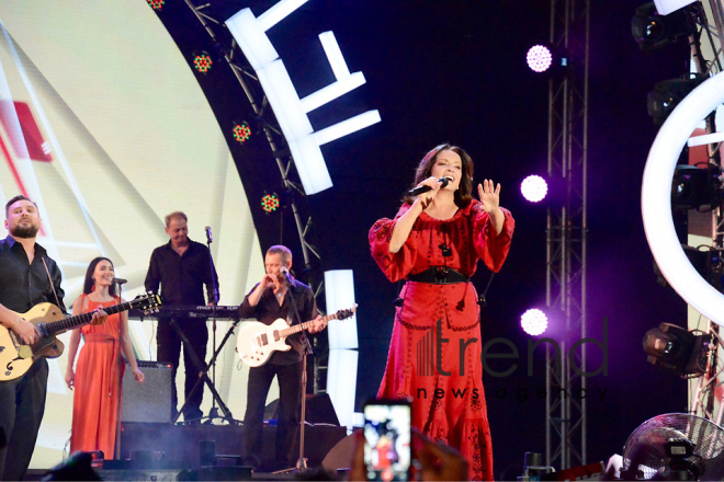 Sofia Rotaru celebrates her jubilee at Zhara festival in Baku. Azerbaijan, july 29, 2017