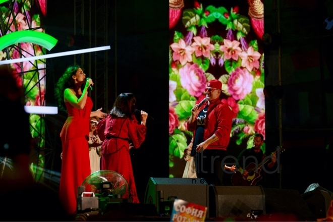 Sofia Rotaru celebrates her jubilee at Zhara festival in Baku. Azerbaijan, july 29, 2017